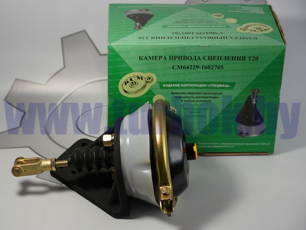 Камера привода сцепления с кронштейном