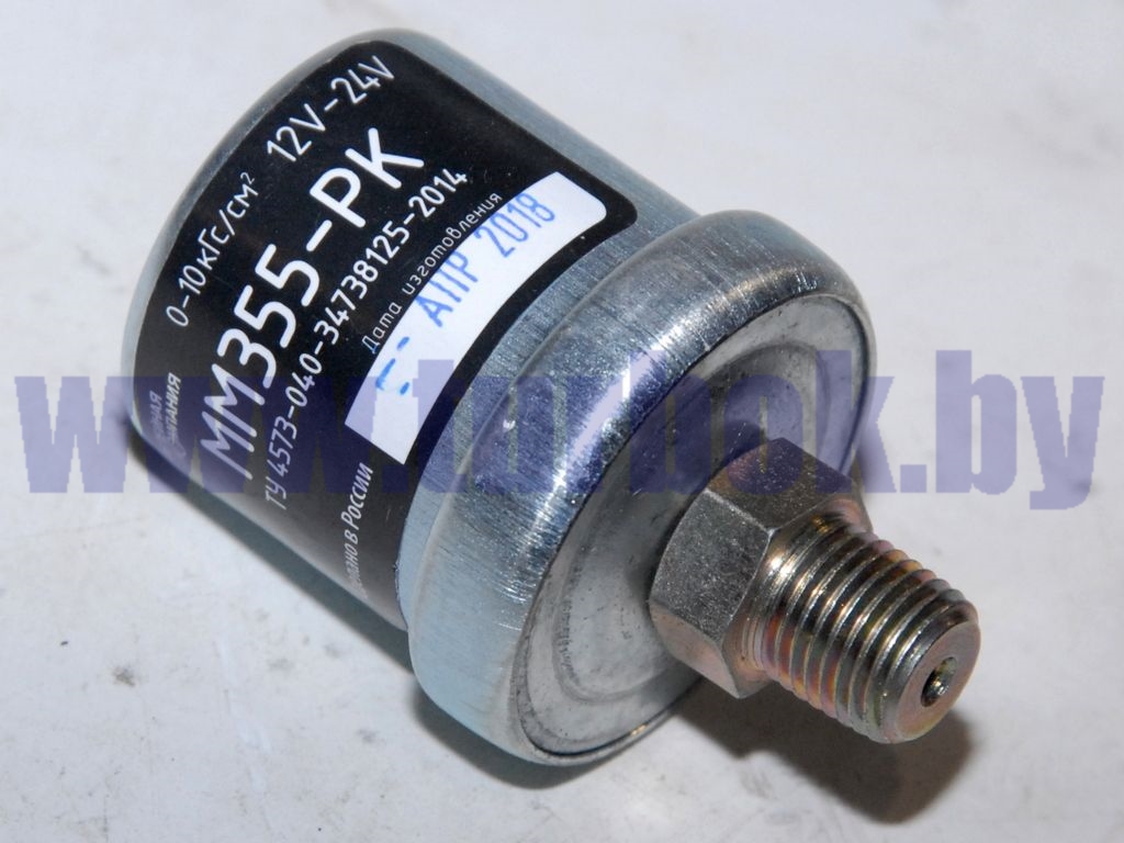 Датчик давления масла (0-10 атм.,винт М4) на корпусе К 1/4"