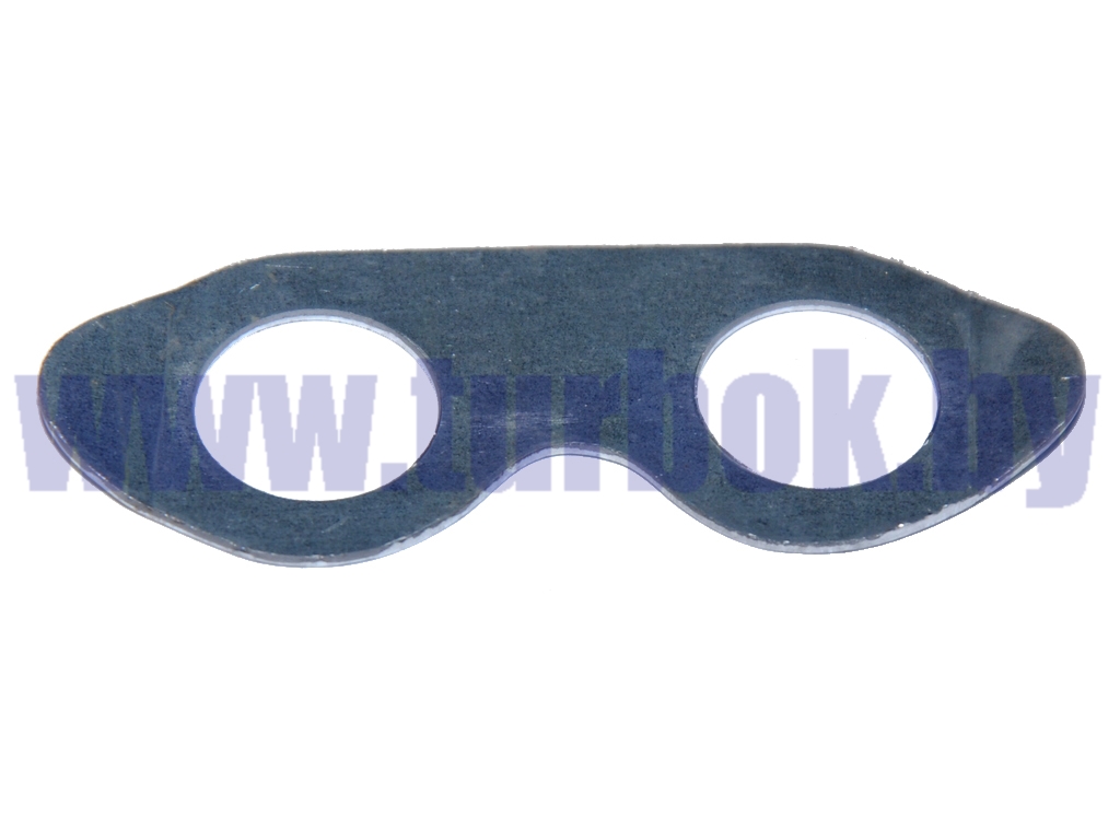 Пластина стопорная болтов крепления цапфы (2 отв. D=21, Hц=44)