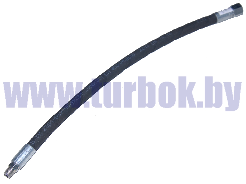 Шланг РВД (L=415, гайка 18, штуцер) г/цилиндра подъёма кабины МАЗ-4370, 5440,6430