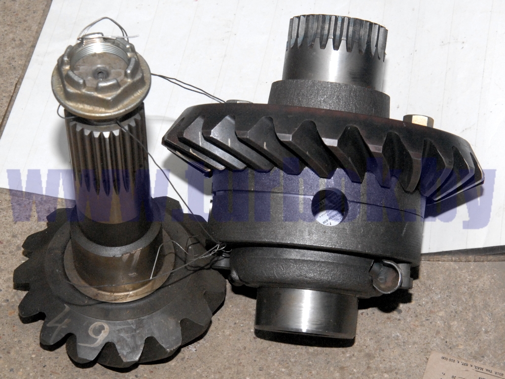 Шестерня ведущая и ведомая  нового образца в сборе (z=24/15)