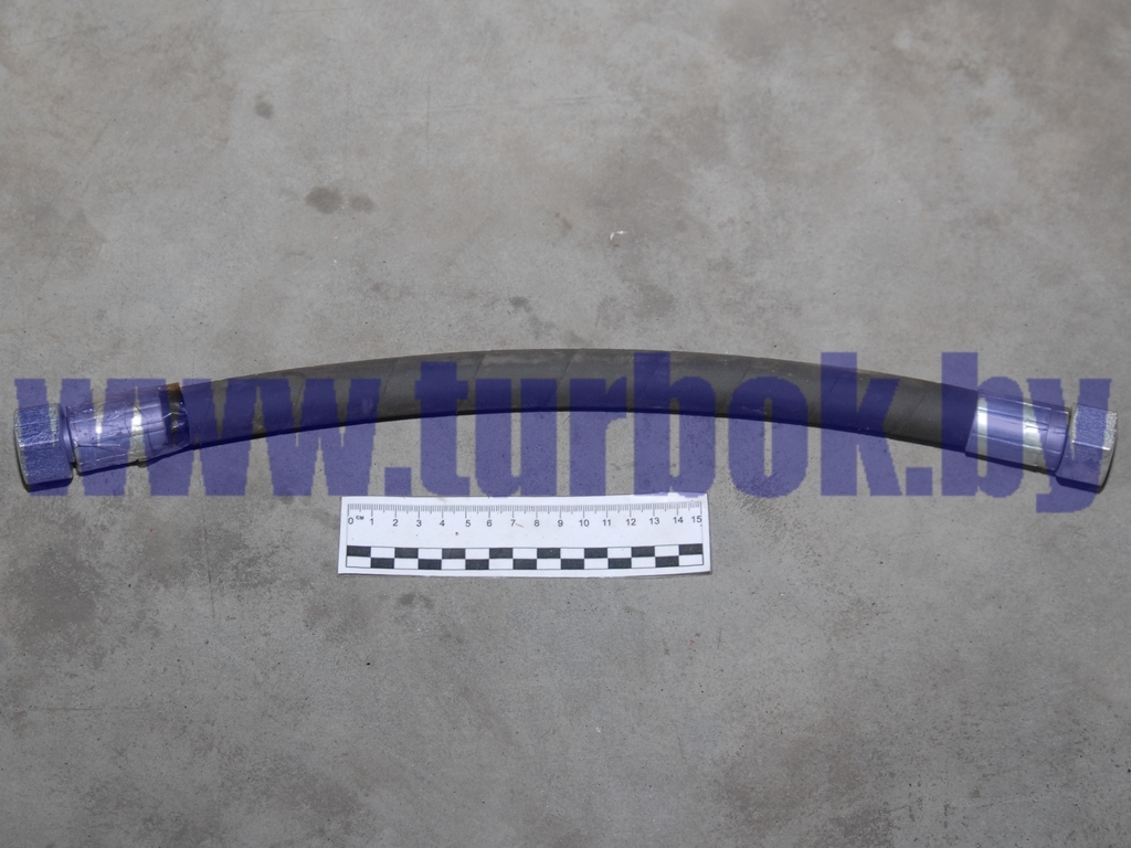 Шланг гидравлический подъема кузова (L=450, гайка 32, гайка 32)