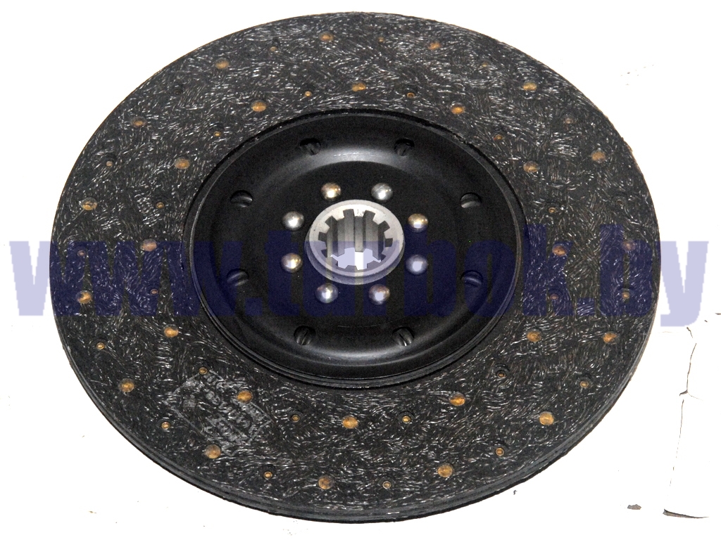 Диск ведомый КПП КамАЗ-142 на МАЗ-555142, Д-260(Е2), КАМАЗ-65115 (элипсонавитая накладка) сп