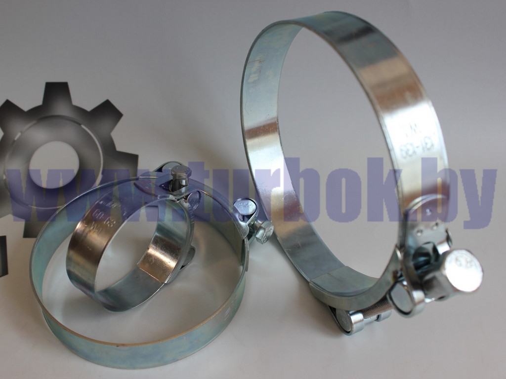 Хомут металлорукава и приемной трубы D=110