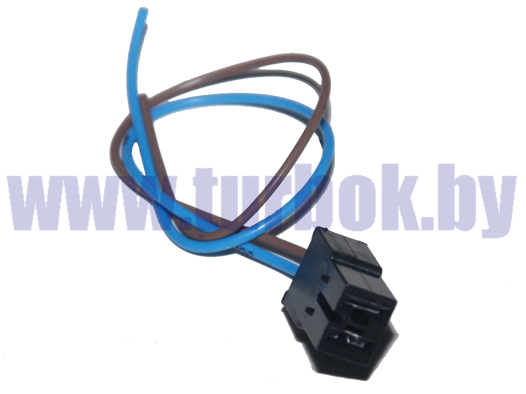 Штекер колодка 2 контактная "мама" с проводами