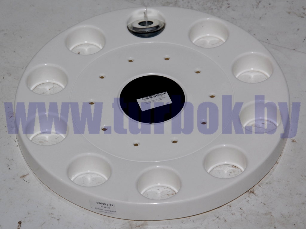 Колпак на евродиск колеса R-22,5 передней ступицы (белый)