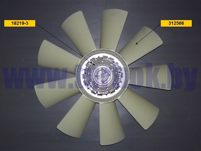 Муфта вязкостная, КАМАЗ Е-2 D=710