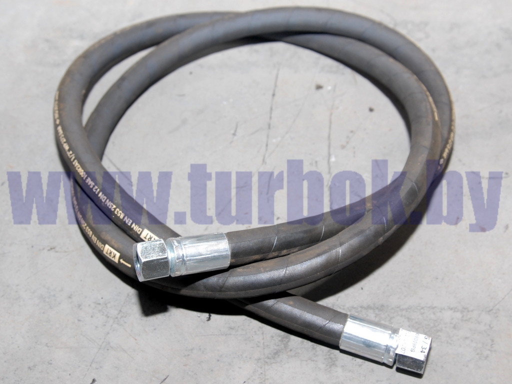 Шланг РВД (L=2070, гайка 24, гайка 24) МАЗ 4370