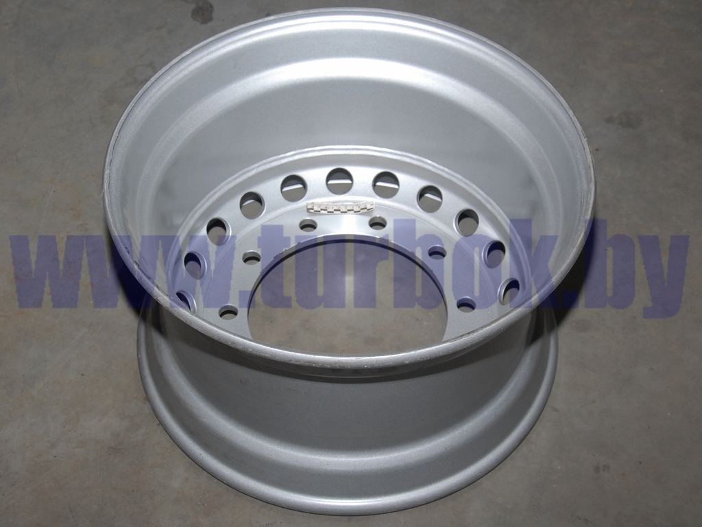 Диск колеса 11,75-22,5 (под шпильки) ЕТ0 без колец на односкатные полуприцепы под барабан