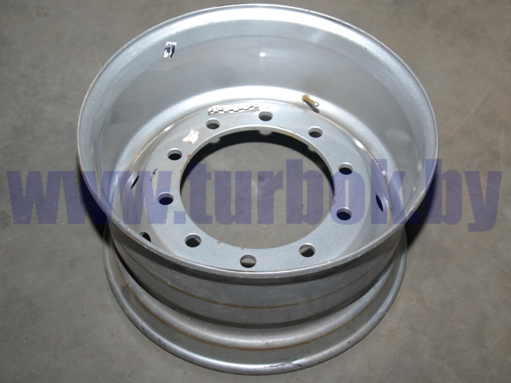 Диск колеса 11,75-22,5 (под шпильки) ЕТ0 без колец на односкатные полуприцепы